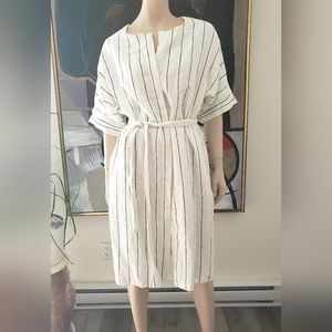 Contemporaine | NWOT Pure Linen Button-down Dress